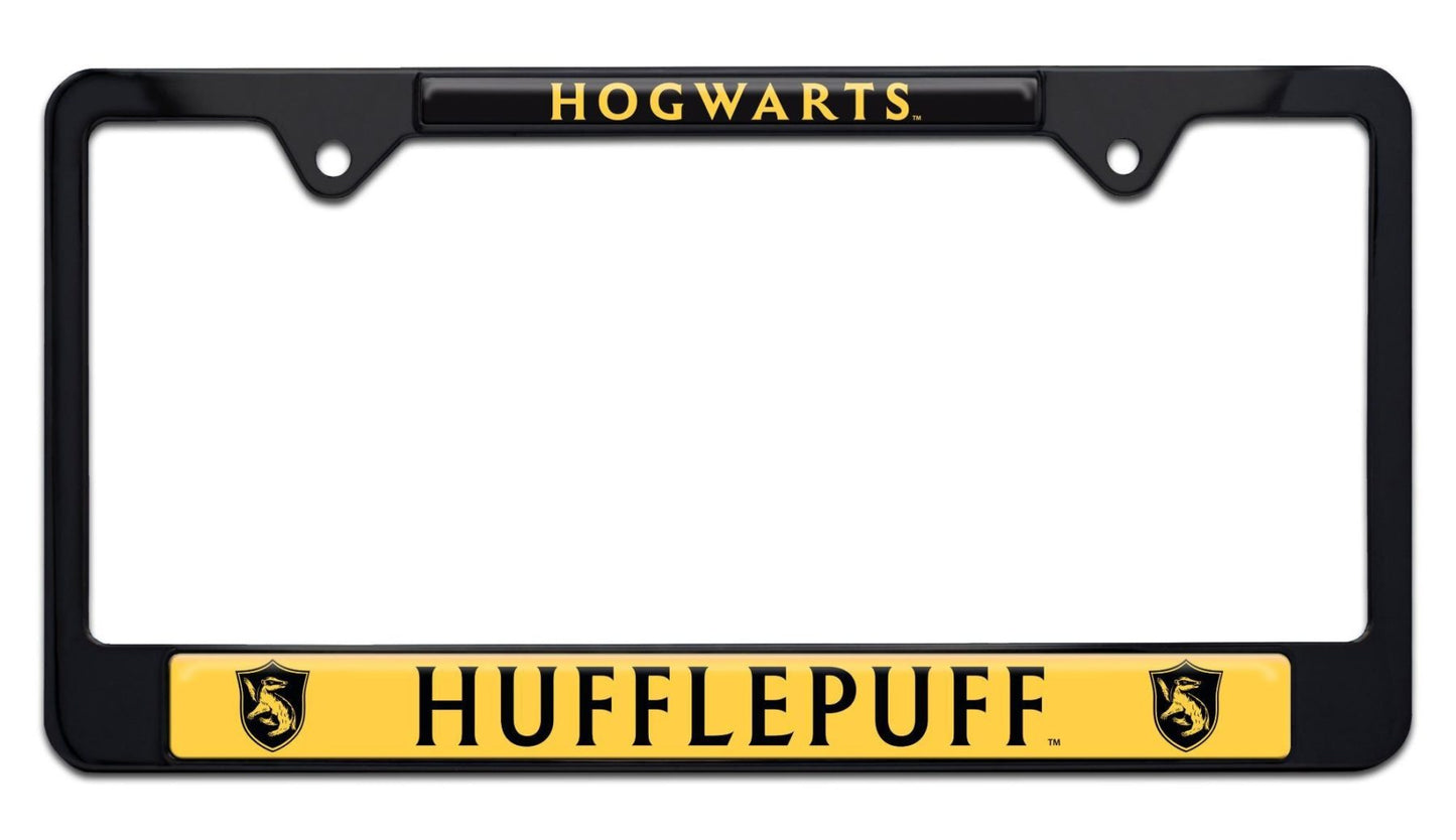 Harry Potter Hufflepuff Black Standard Metal License Plate Frame