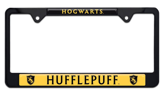 Harry Potter Hufflepuff Black Standard Metal License Plate Frame
