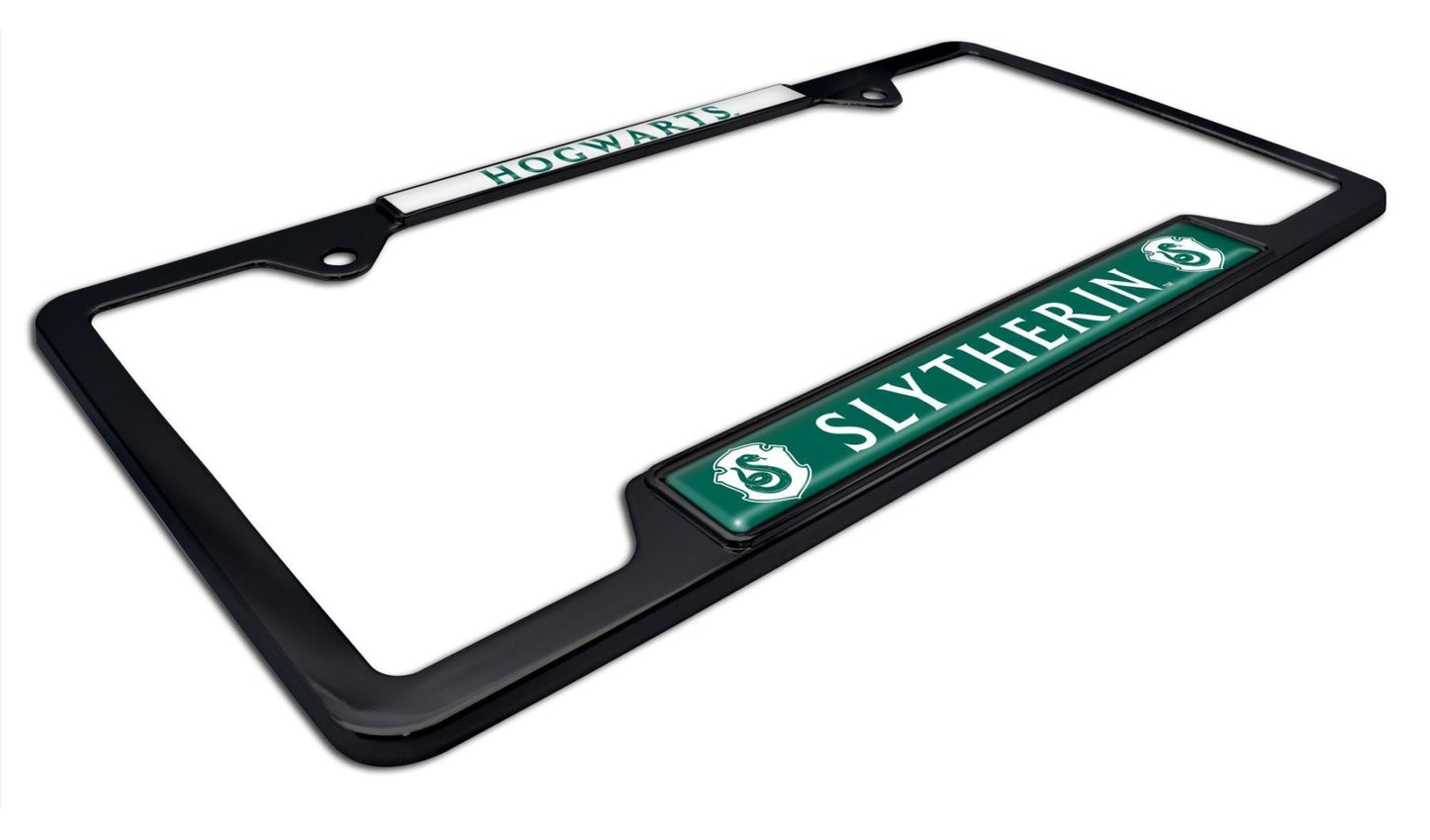 Harry Potter Slytherin Black Open Metal License Plate Frame