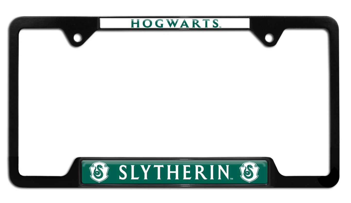 Harry Potter Slytherin Black Open Metal License Plate Frame