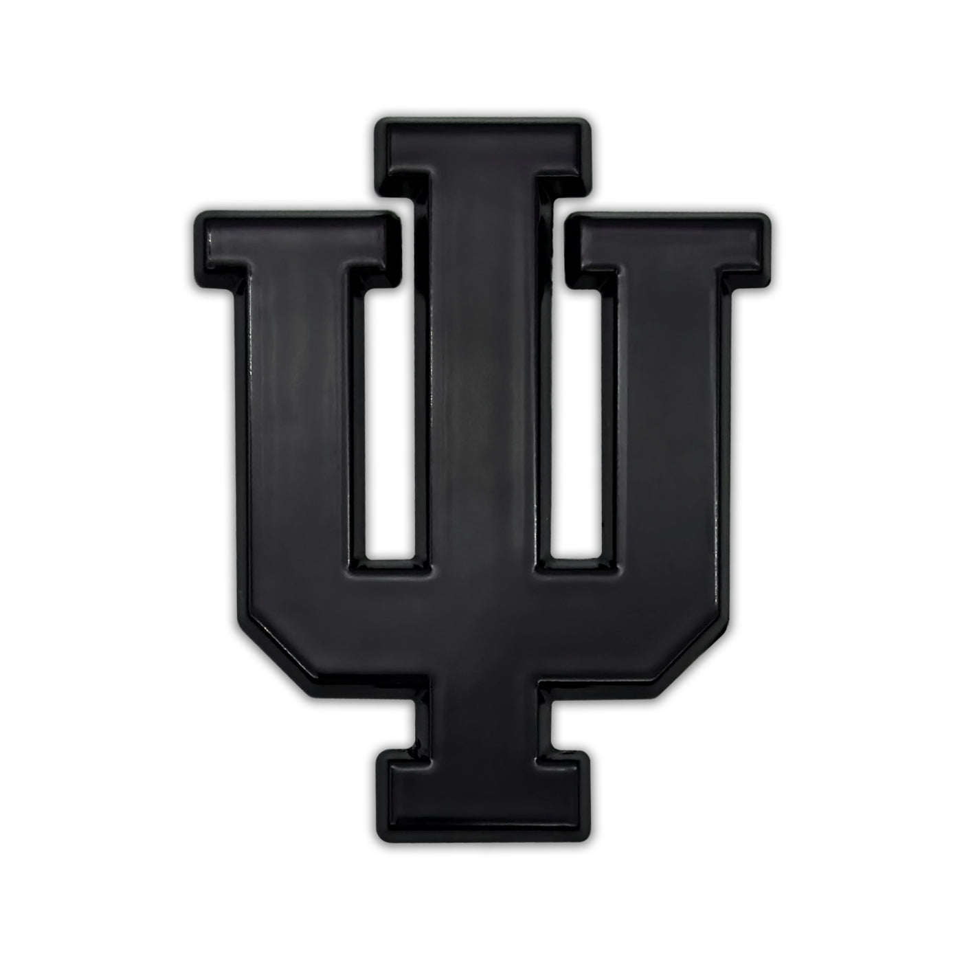 Indiana University Hoosiers IU Black Metal Auto Emblem