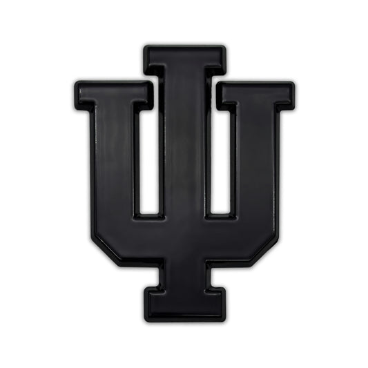 Indiana University Hoosiers IU Black Metal Auto Emblem