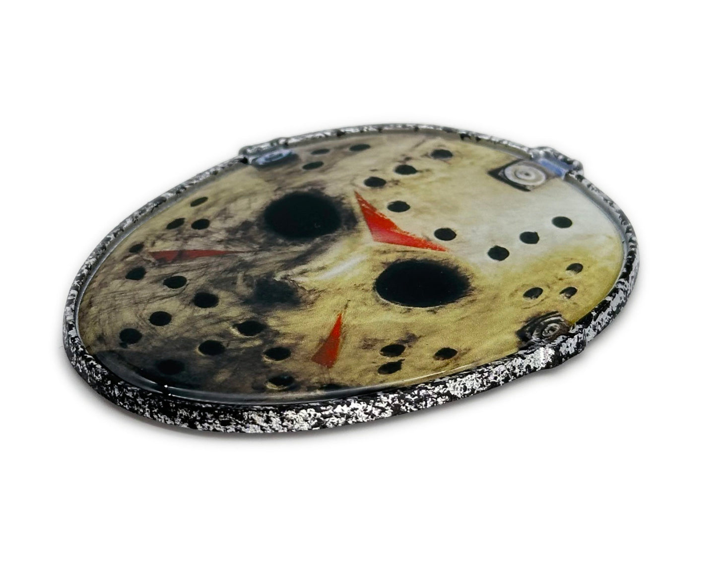 Jason Friday the 13th 2.65” x 3.3” Metal Auto Emblem