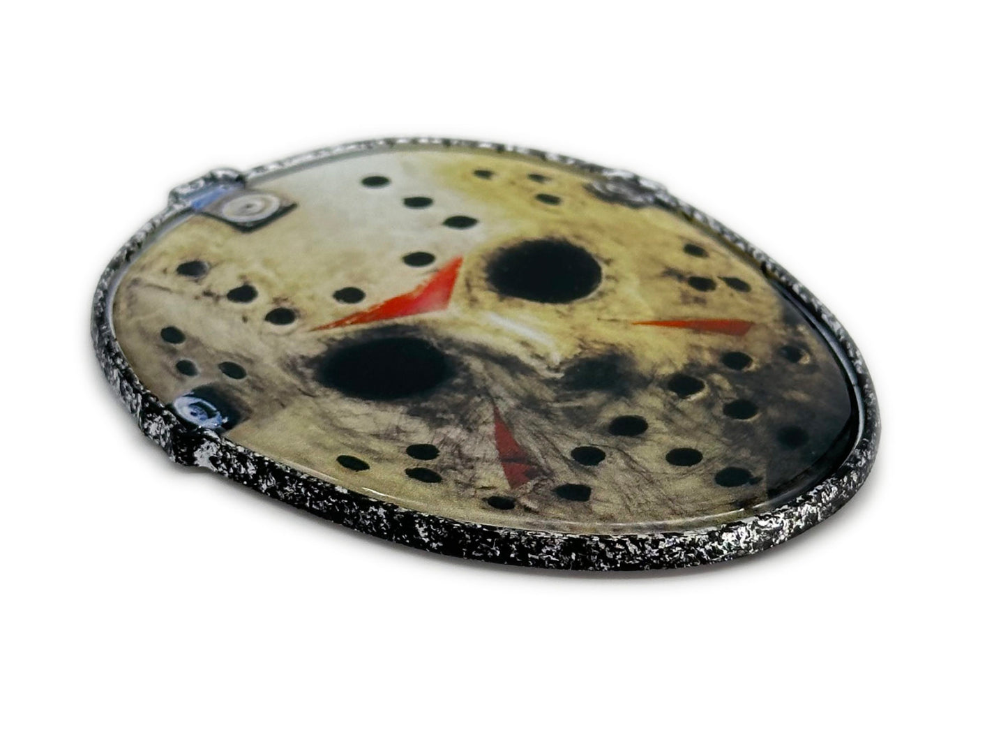 Jason Friday the 13th 2.65” x 3.3” Metal Auto Emblem