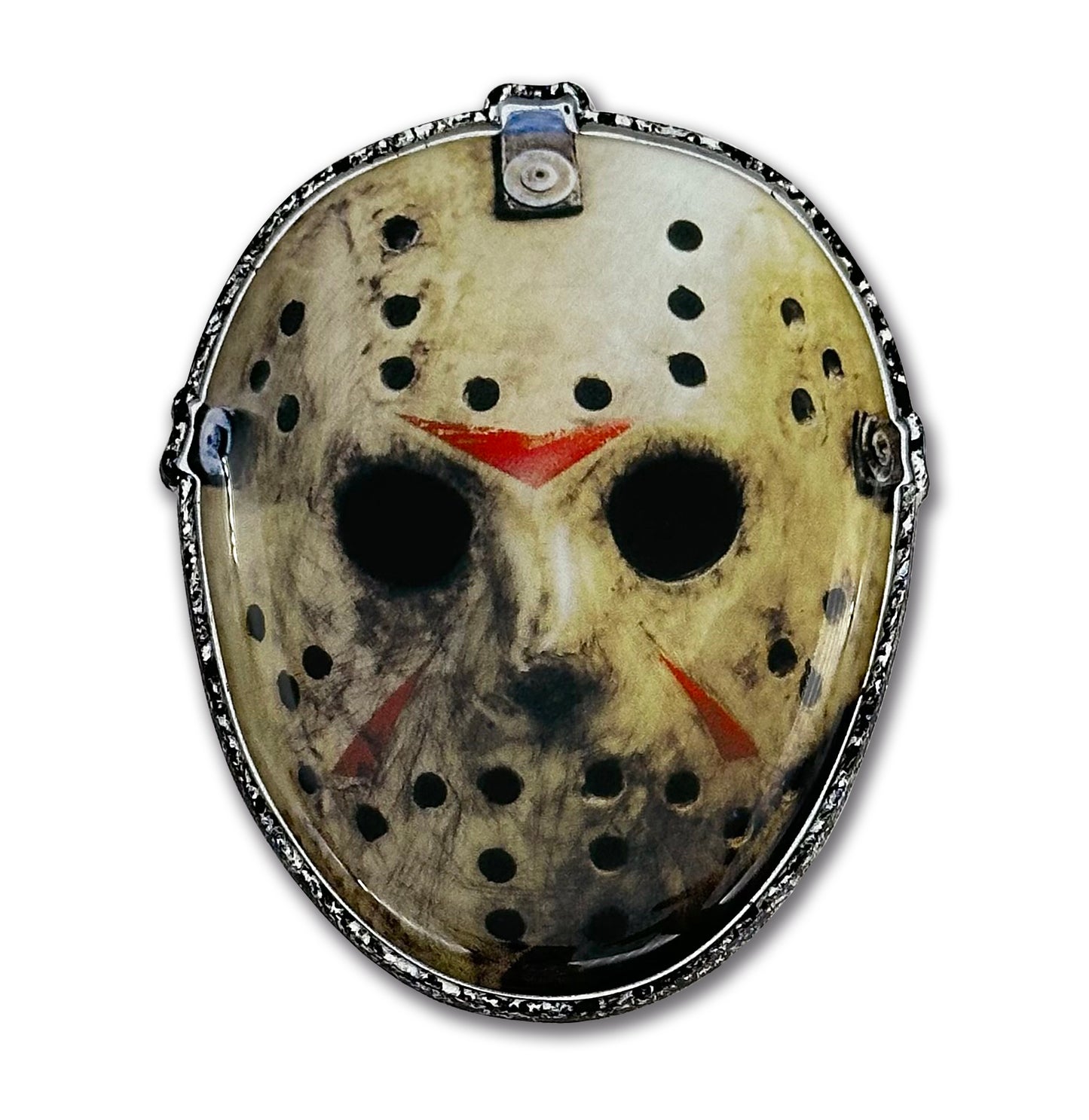 Jason Friday the 13th 2.65” x 3.3” Metal Auto Emblem