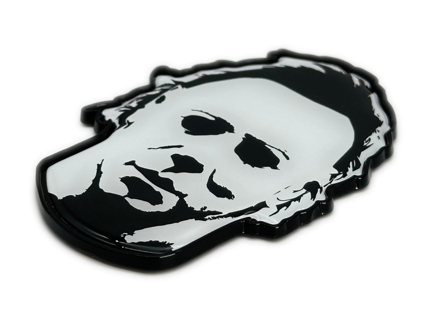 Michael Myers Halloween Movie 2.6” x 3.45” Metal Auto Emblem