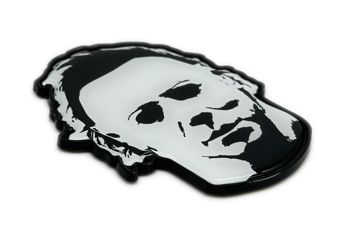 Michael Myers Halloween Movie 2.6” x 3.45” Metal Auto Emblem