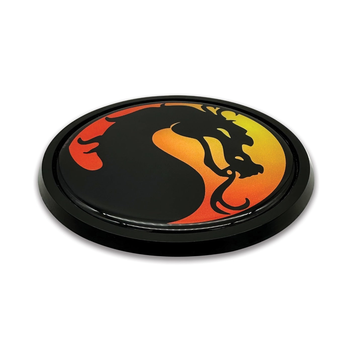 Mortal Kombat Dragon Black Metal Emblem