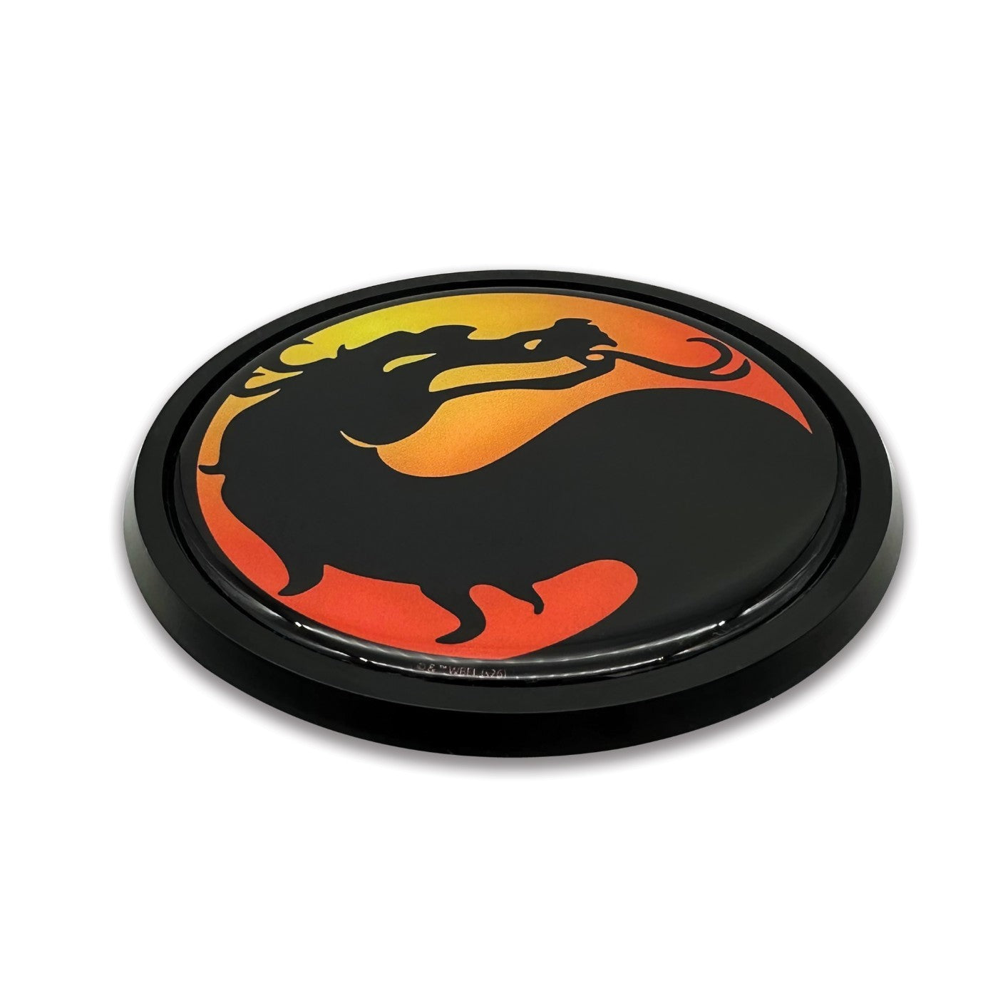 Mortal Kombat Dragon Black Metal Emblem