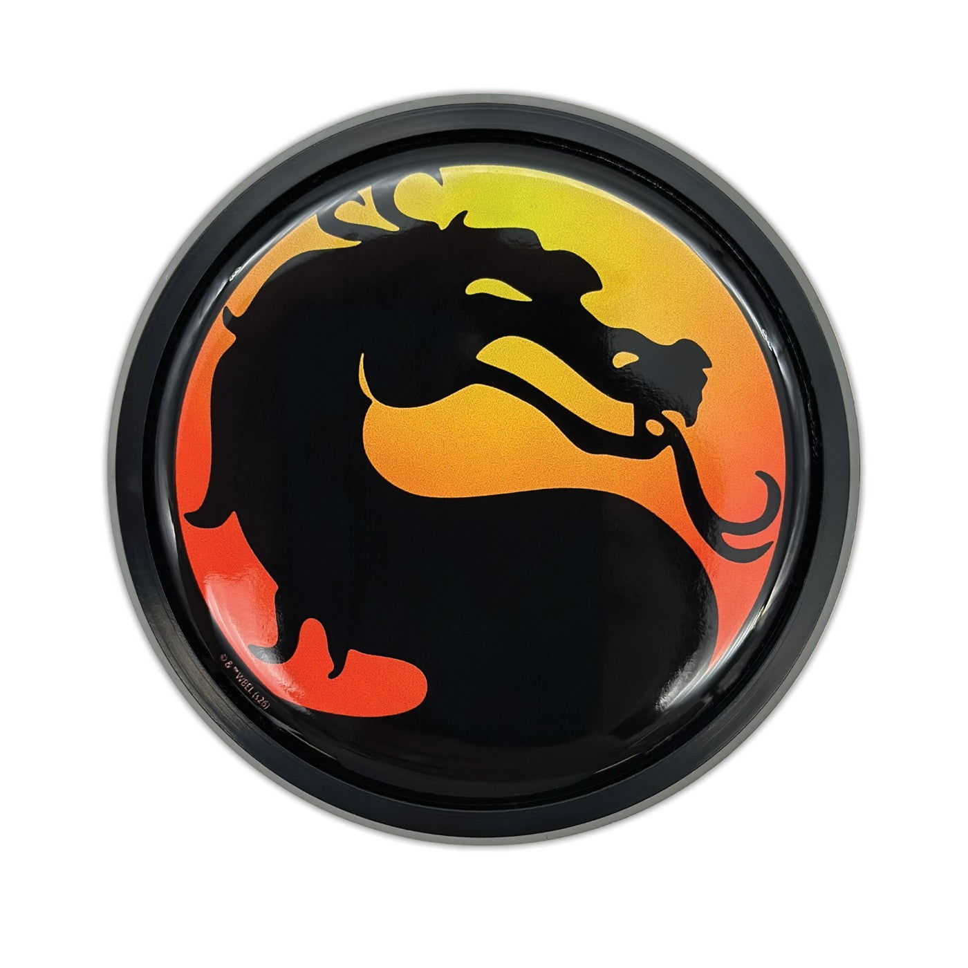 Mortal Kombat Dragon Black Metal Emblem