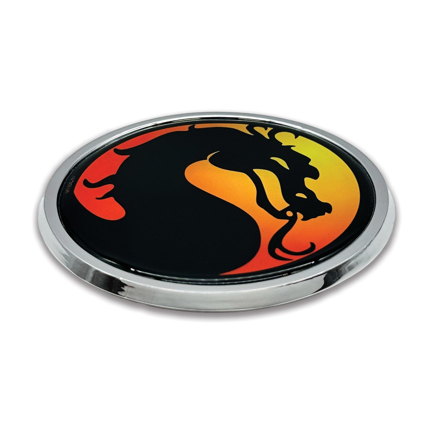 Mortal Kombat Dragon Metal Chrome Emblem