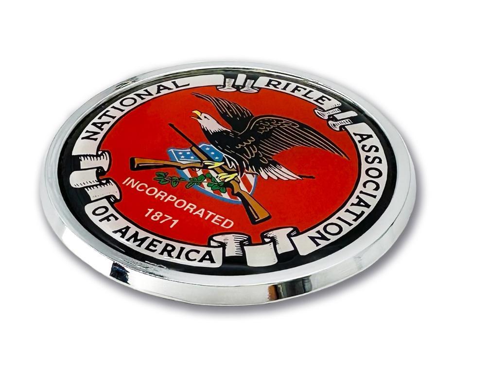 National Rifle Association NRA 3.25" x 3.25" Chrome Auto Emblem