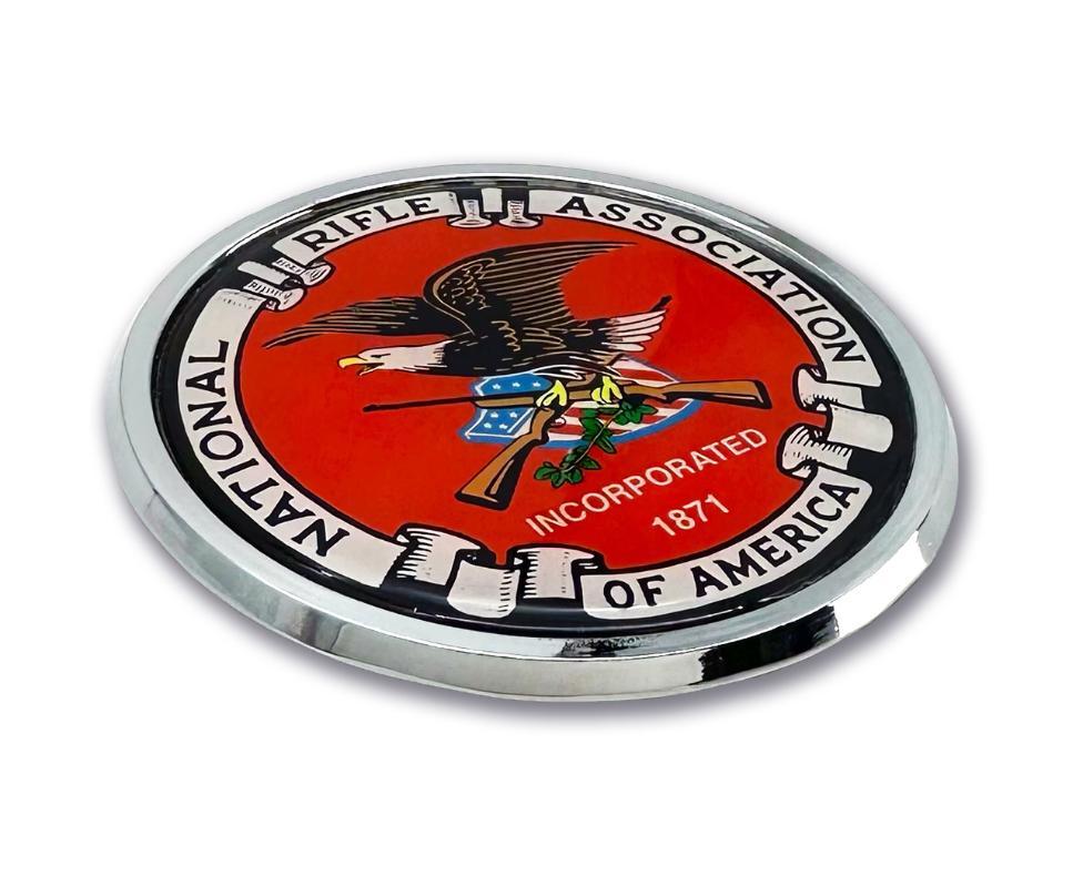 National Rifle Association NRA 3.25" x 3.25" Chrome Auto Emblem