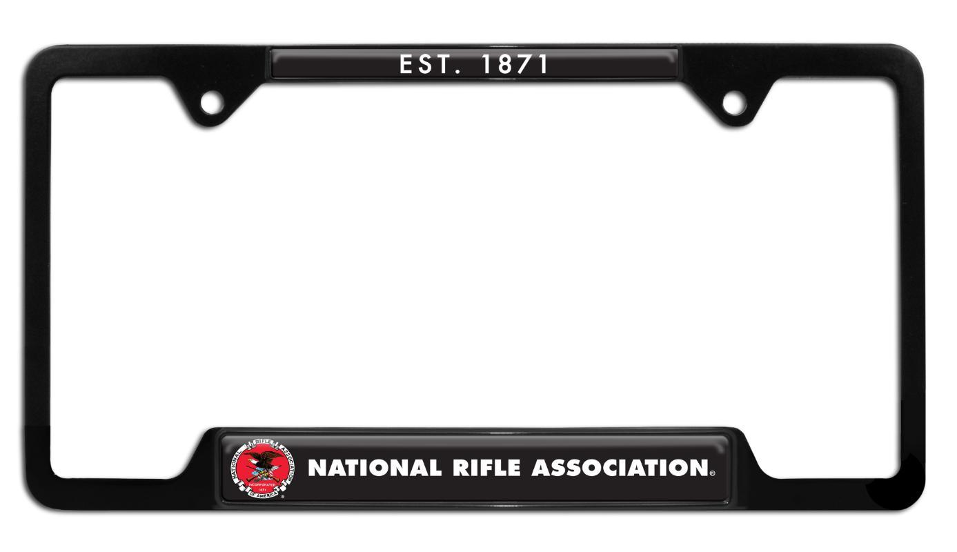 National Rifle Association NRA Heritage 1871 Open Black License Plate Frame
