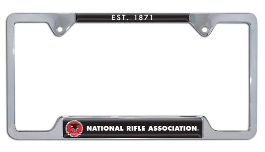 National Rifle Association NRA Heritage 1871 Open Chrome License Plate Frame