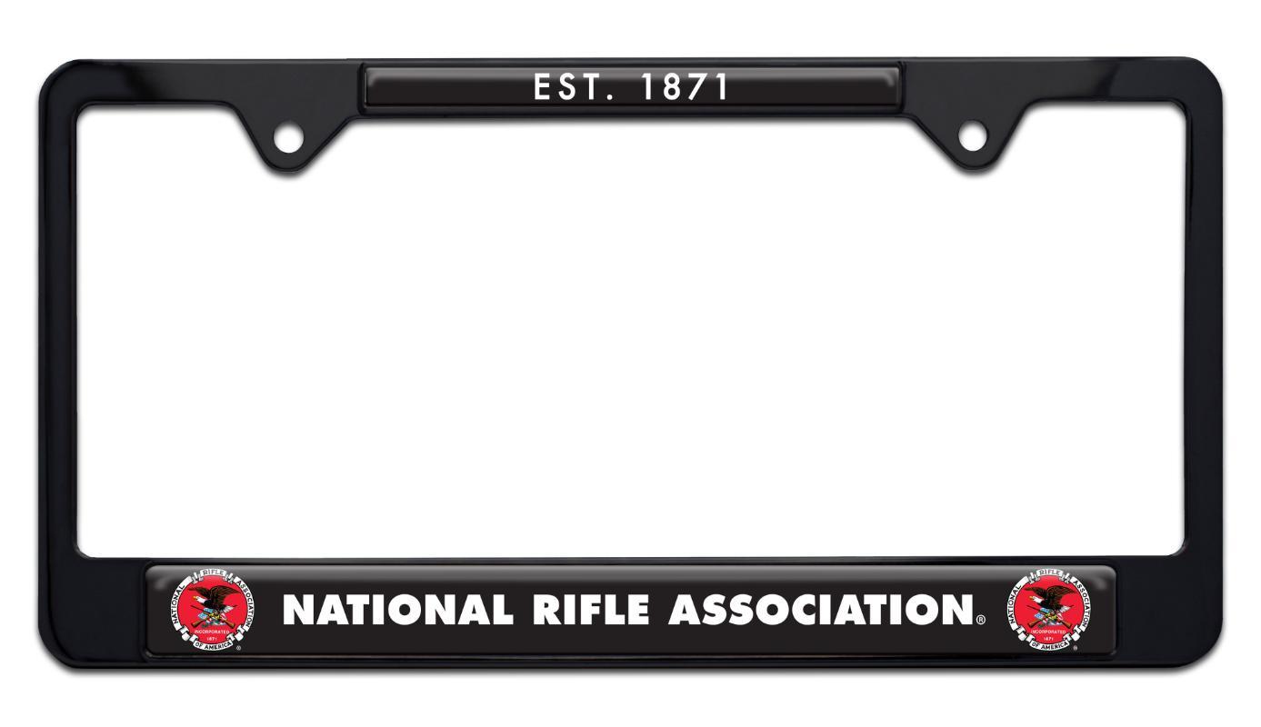 National Rifle Association NRA Heritage 1871 Black License Plate Frame