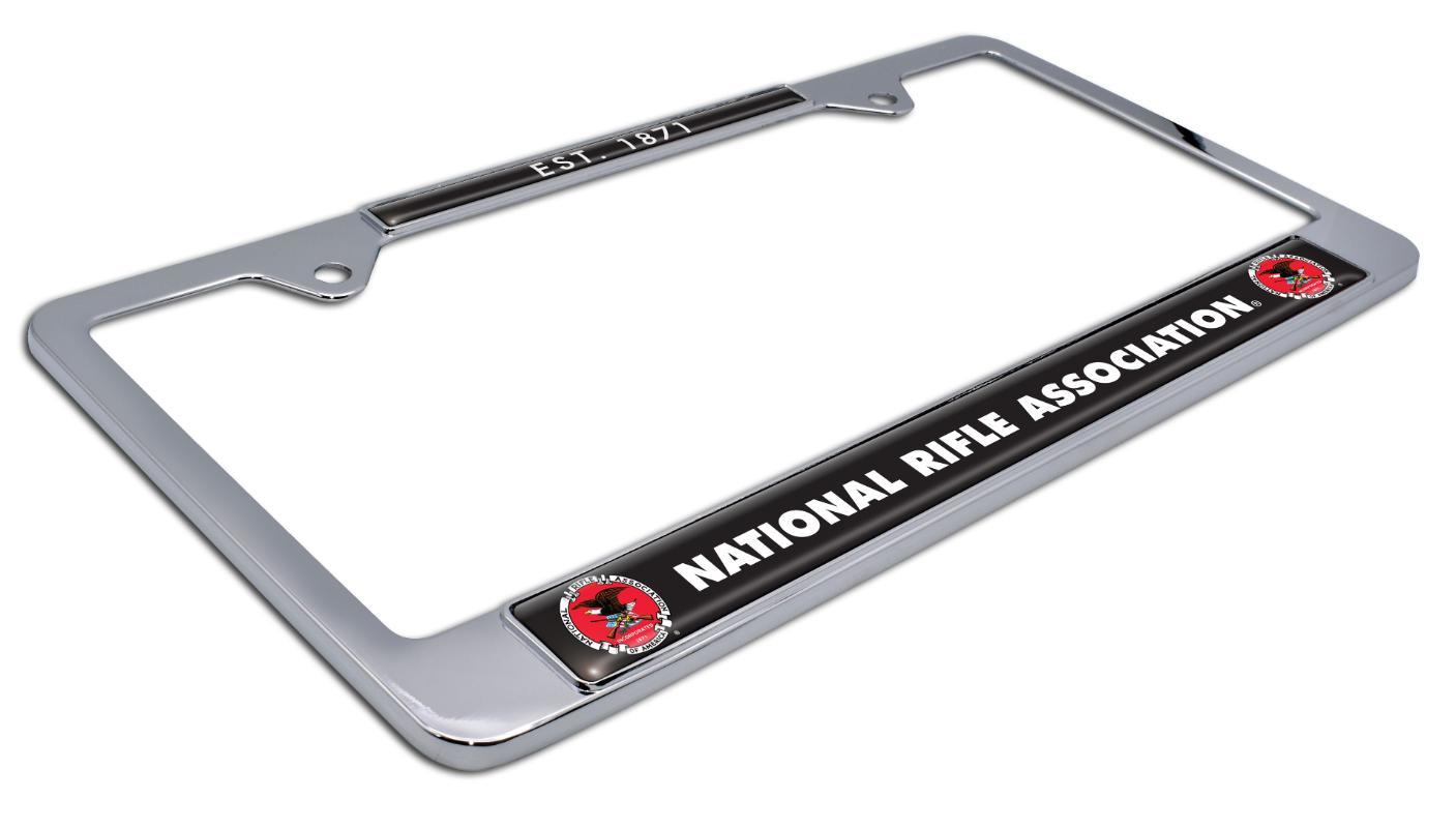 National Rifle Association NRA Heritage 1871 Chrome License Plate Frame