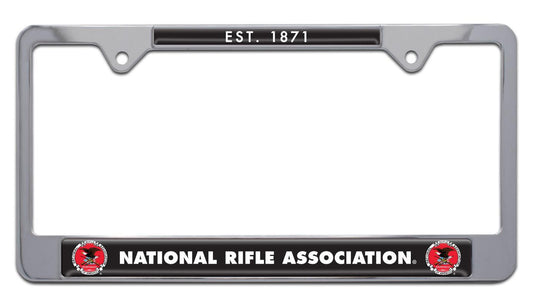 National Rifle Association NRA Heritage 1871 Chrome License Plate Frame