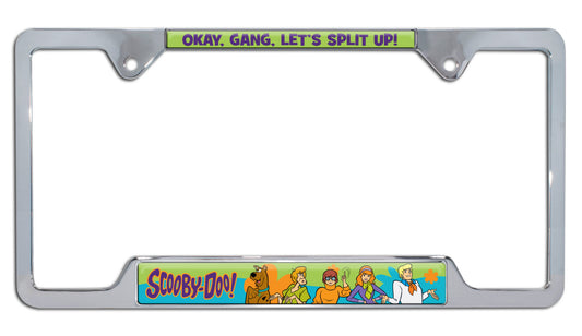 Scooby-Doo Gang Open Corners Metal License Plate Frame