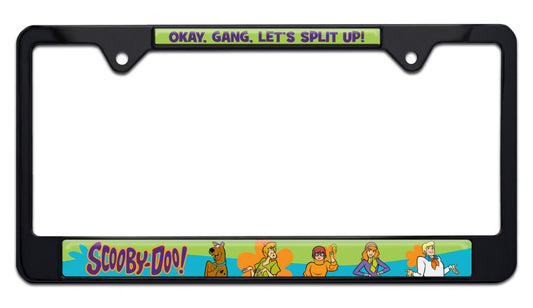 Scooby-Doo Gang Black Metal License Plate Frame
