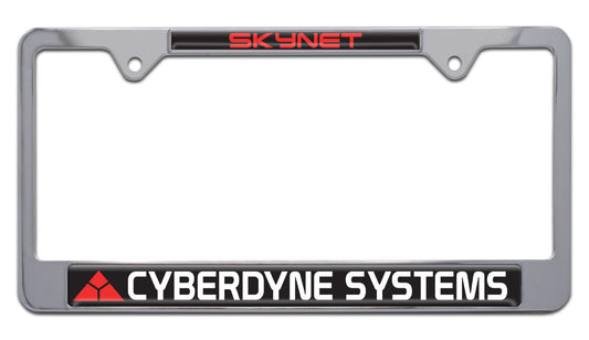 Terminator Cyberdyne Chrome Full Frame License Plate Frame