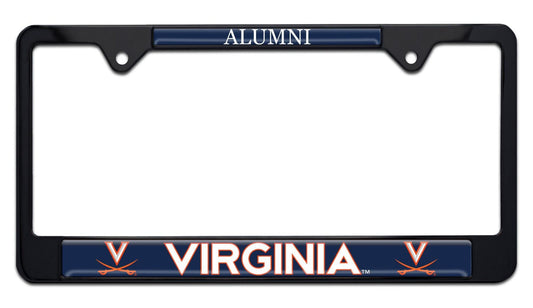 University of Virginia Alumni Black Metal License Plate Frame