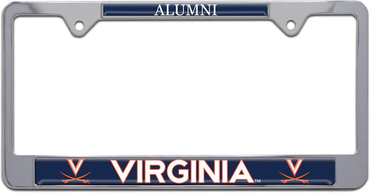 University of Virginia Alumni Chrome Metal License Plate Frame