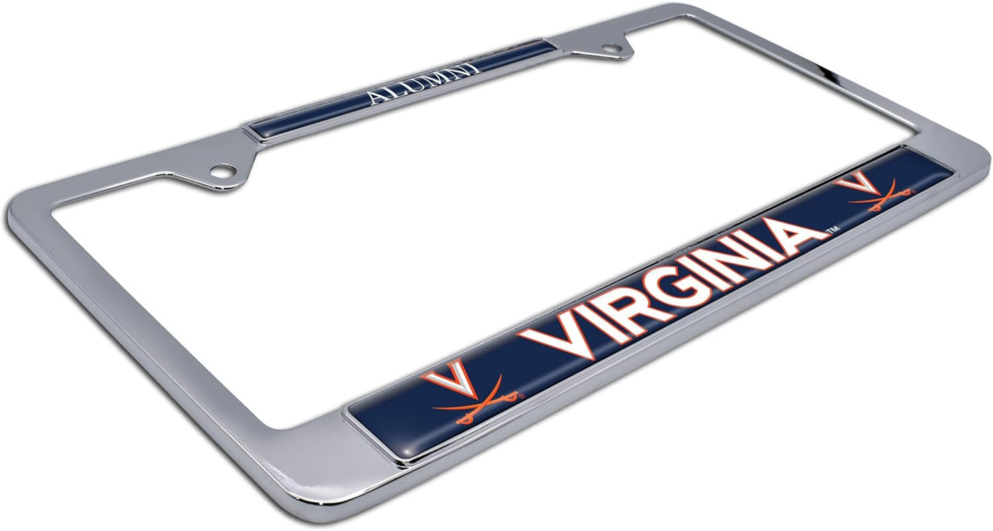 University of Virginia Alumni Chrome Metal License Plate Frame