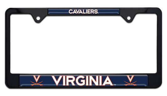 University of Virginia Cavaliers Black Metal License Plate Frame