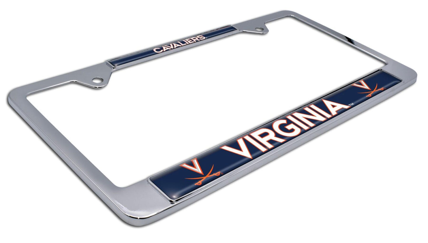 University of Virginia Cavaliers Chrome Metal License Plate Frame